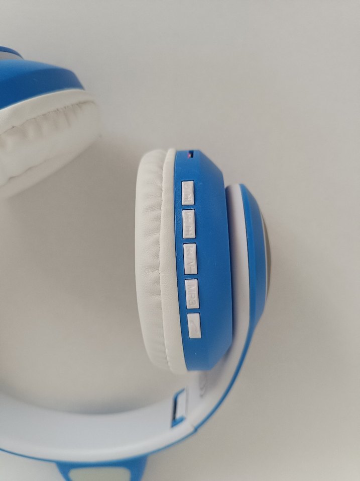 KEDİCİK BLUETOOTH KULAK ÜSTÜ KULAKLIK MAVİ - Görsel 4