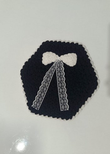 Gotik Tarzda El Yapımı Lif Siyah Beyaz Set - Görsel 6