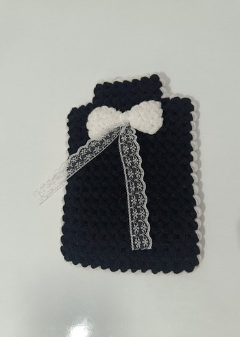 Gotik Tarzda El Yapımı Lif Siyah Beyaz Set - Görsel 3