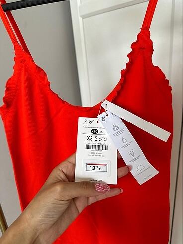 xs Beden Bershka seammles elbise