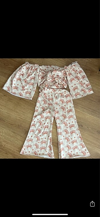 Kız bebek crop takım