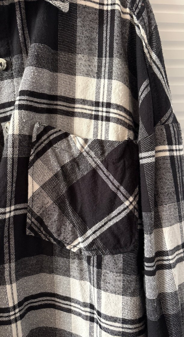 Ekose Desenli Kadın Gömlek - Görsel 2