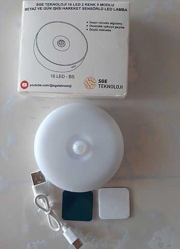 Beyaz ve Gün Işığı Şarjlı Led Lamba