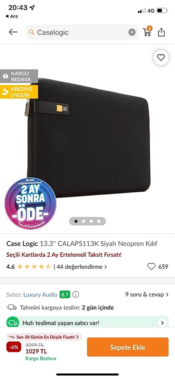 Case logic kılıf apple