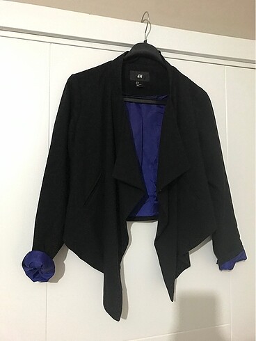 H&M şık siyah ceket