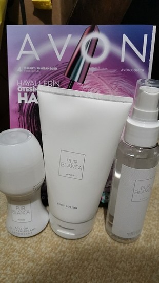 Avon purblanca set 