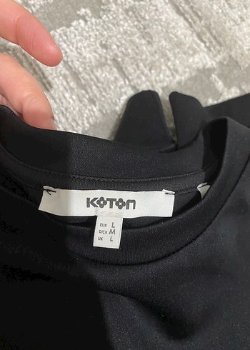 l Beden Siyah Renkli Kadın Sweatshirt