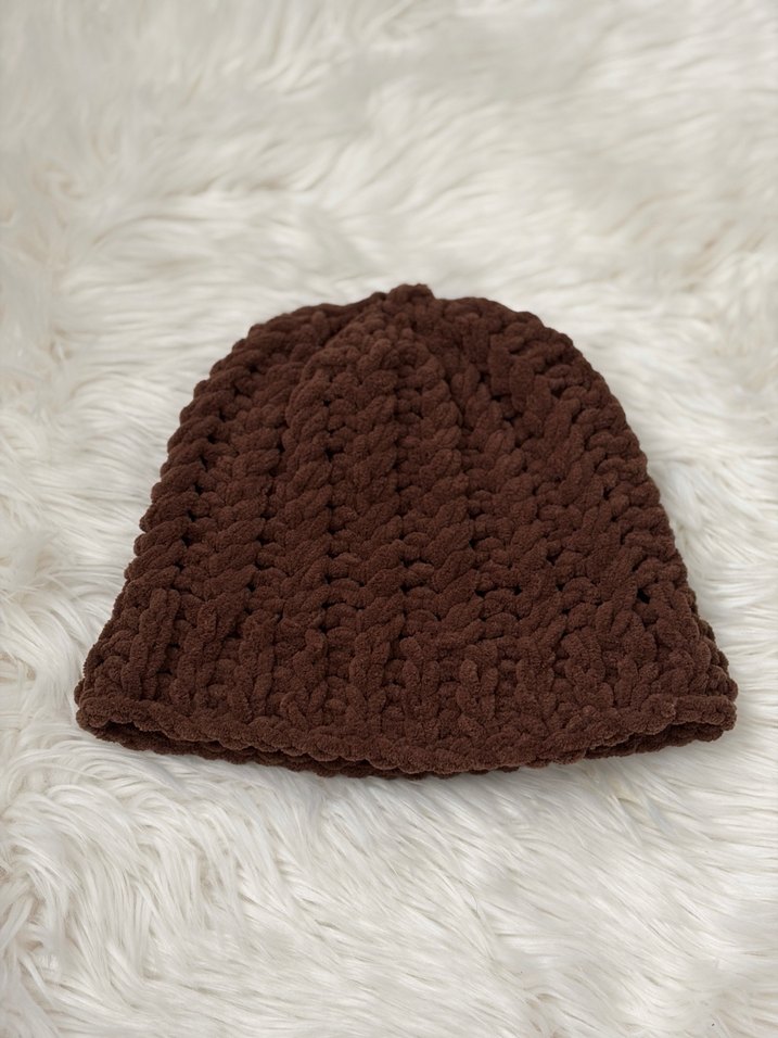 Acı kahve Kadın Örgü Bere - Görsel 2