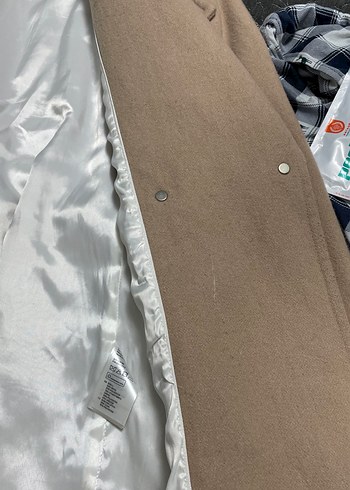 Bej Kuşaklı Kadın Kaban - Görsel 6