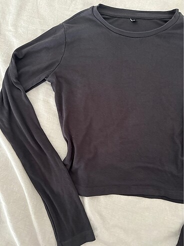 xl Beden gri Renk Gri antrasit renkli crop bluz