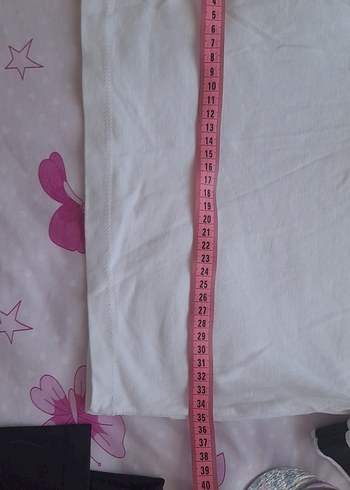 Kısa Kollu Beyaz Crop Top - Görsel 5