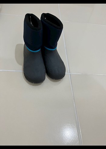 Mavi Erkek Çocuk Kaydırmaz Kar Botu