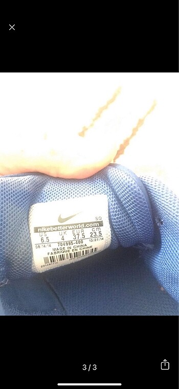 36 Beden Nike ayakkabı