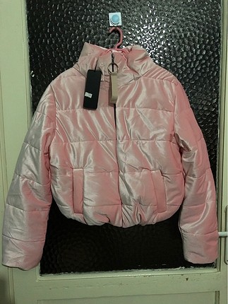 Pembe kadife bomber