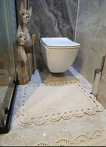 Banyo paspası klozet önü ve lavabo önü