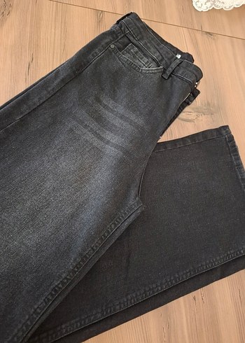 Kadın yüksek bel bol paça jean - Görsel 8