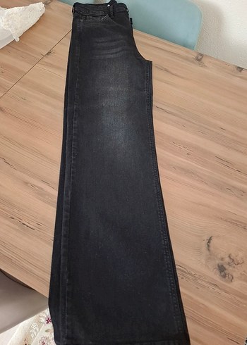 Kadın yüksek bel bol paça jean - Görsel 9