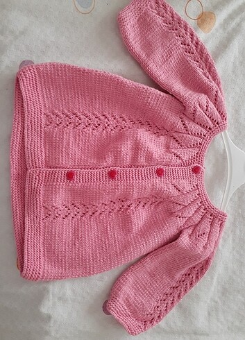 Örgü bebek yeleği ve hırkası  - Görsel 4