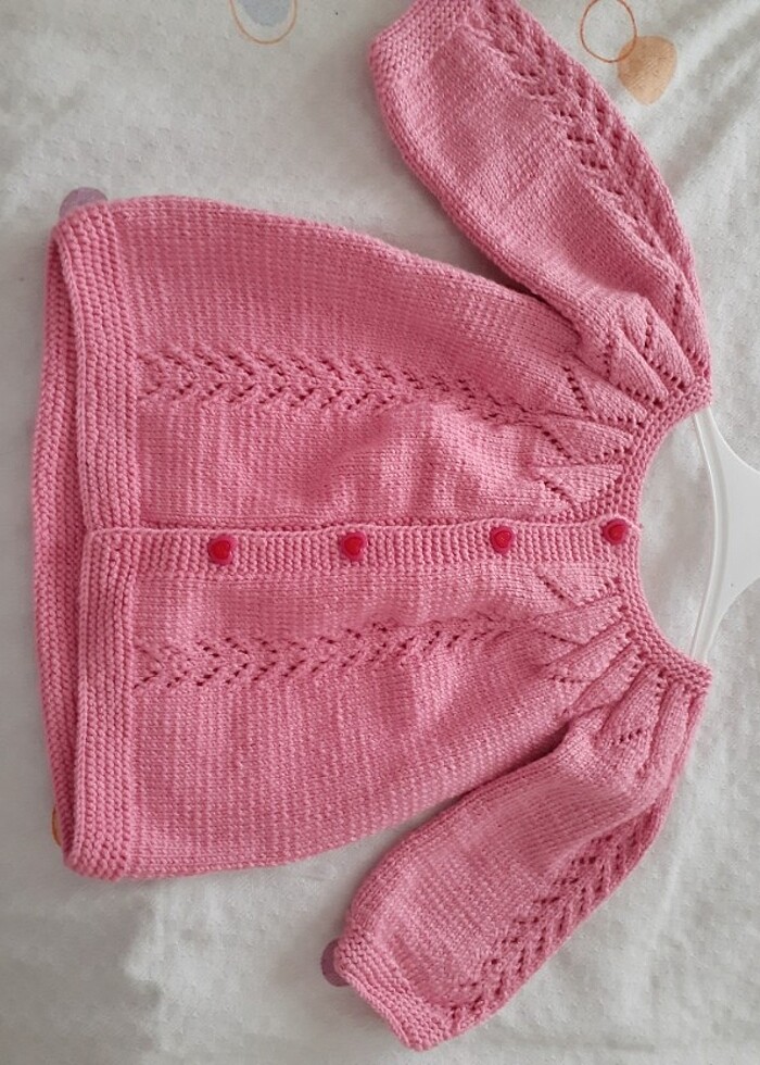 Örgü bebek yeleği ve hırkası  - Görsel 4