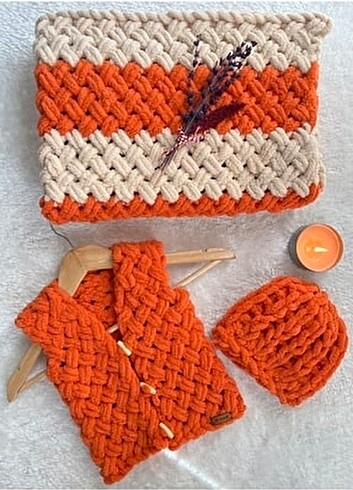 Puffy atkı bere - Görsel 9