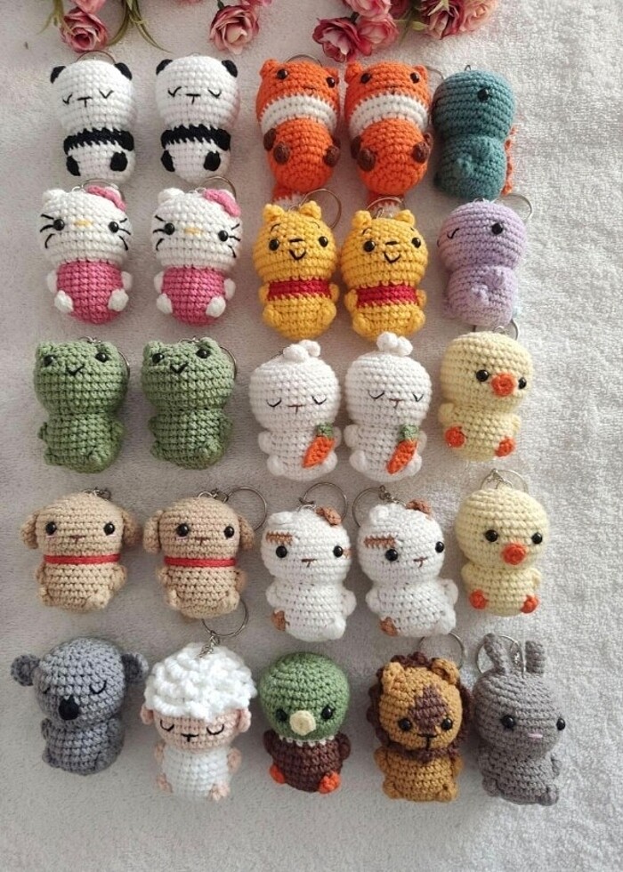 Amigurimi anahtarlık - Görsel 3