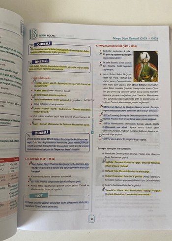  AYT Tarih Ders Notları - Ramazan Yetgin