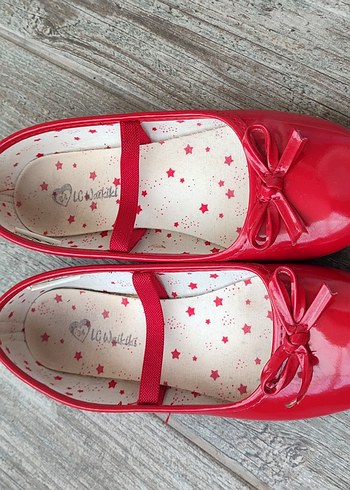 Kız Çocuk Kırmızı Fiyonklu Babet - Görsel 2