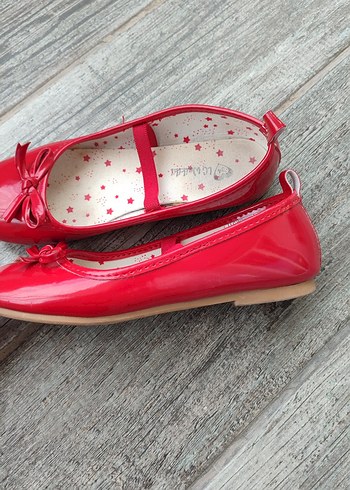 Kız Çocuk Kırmızı Fiyonklu Babet - Görsel 5