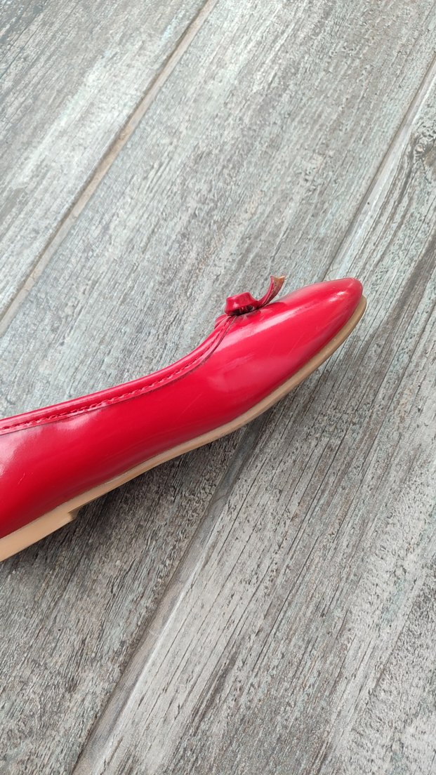 Kız Çocuk Kırmızı Fiyonklu Babet - Görsel 3