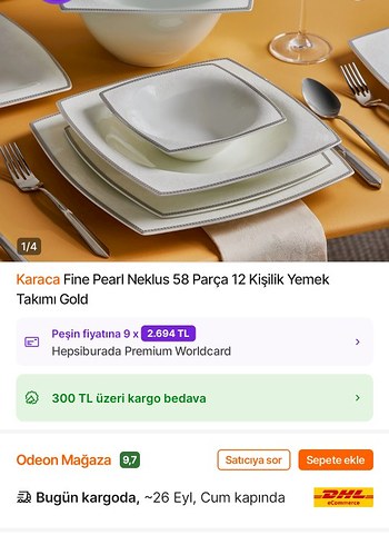 Gri Kenarlı Beyaz Kare Tabak Seti - Görsel 8