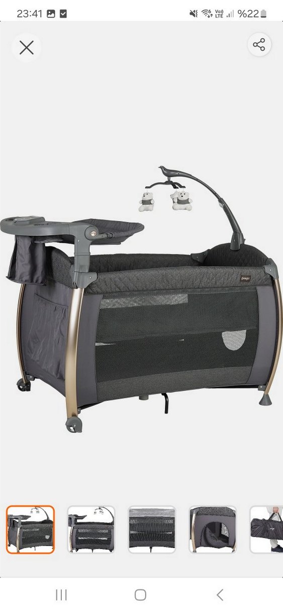 Prego Panama Gri Oyun Parkı ve Beşik - Görsel 2