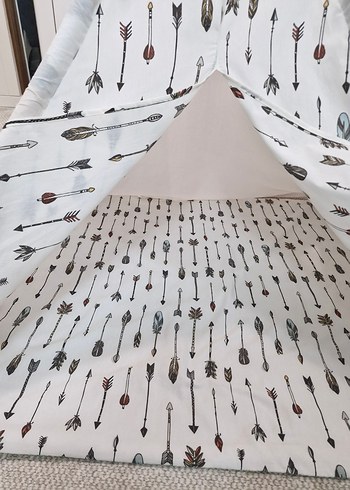 SafeMom Ahşap Kızılderili Çocuk Oyun Çadırı - Görsel 5