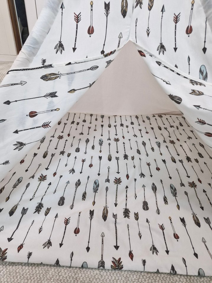 SafeMom Ahşap Kızılderili Çocuk Oyun Çadırı - Görsel 5