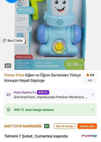 Fisher-Price Türkçe Konuşan Neşeli Süpürge - Görsel 2
