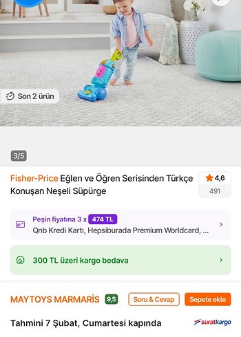 Fisher-Price Türkçe Konuşan Neşeli Süpürge - Görsel 4