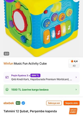Winfun Eğitici Oyuncak Küp - Görsel 3