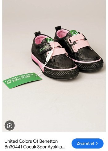 Kız Çocuk Siyah  Desenli Spor Ayakkabı - Görsel 2