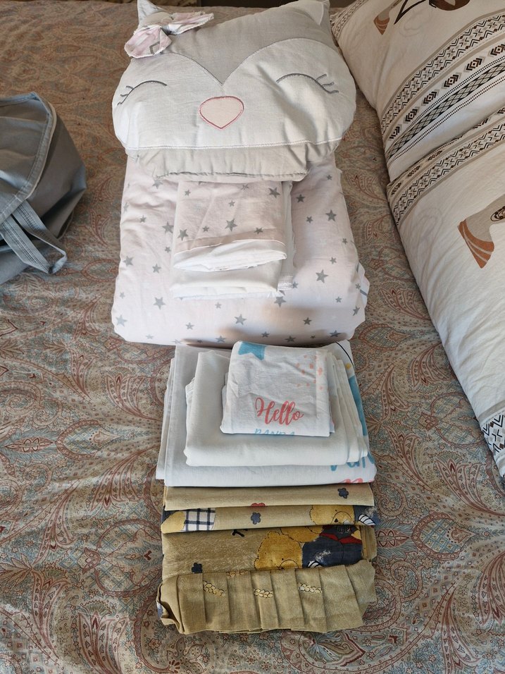 Beyaz Bebek Uyku Seti ve Aksesuarları - Görsel 2