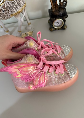 Pembe Parlak Kız Çocuk Spor Ayakkabı