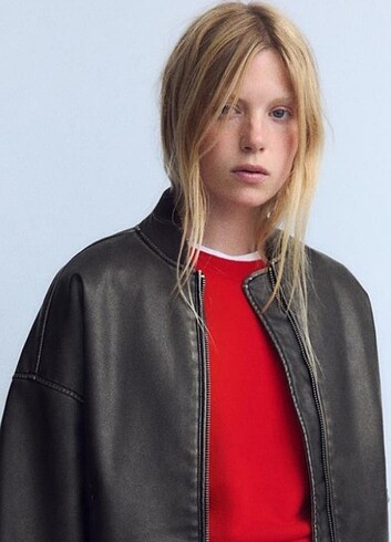 Pull and Bear Deri Ceket 