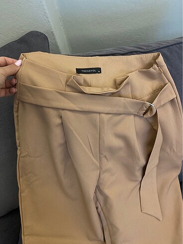 Pudra kumaş pantolon