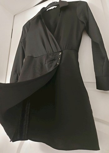 ZARA İPEK MİNİ ELBİSE - Görsel 4