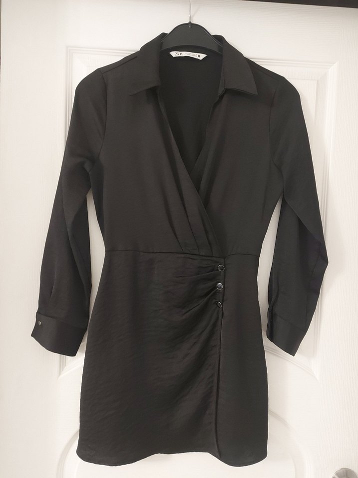 ZARA İPEK MİNİ ELBİSE - Görsel 3