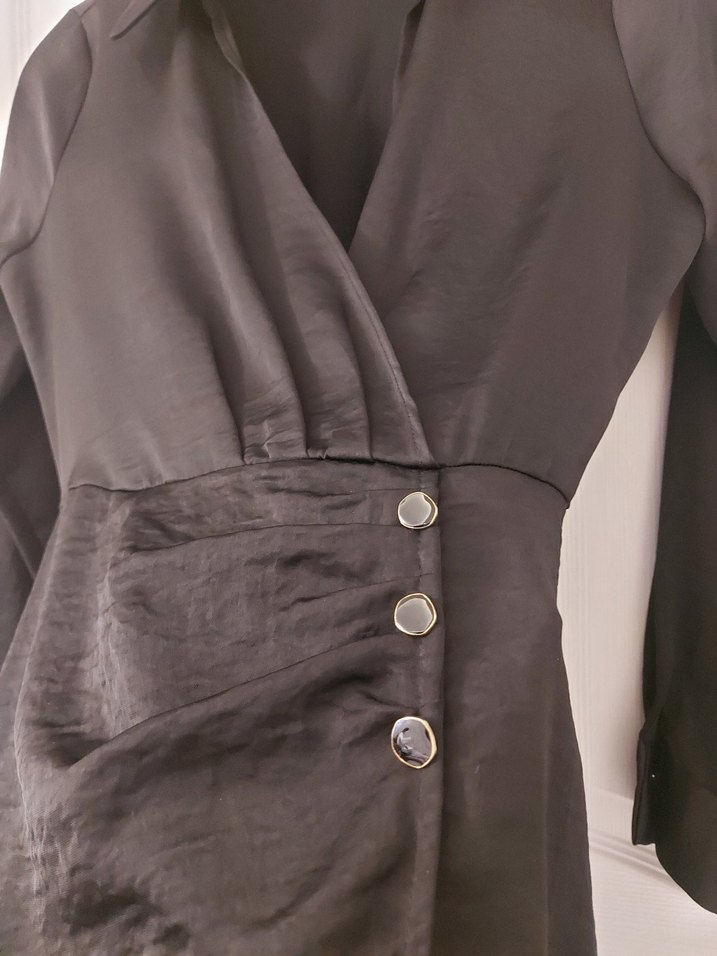 ZARA İPEK MİNİ ELBİSE - Görsel 5