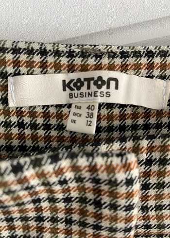 Koton Kareli İspanyol Paca Kumaş Pantolon - Görsel 4