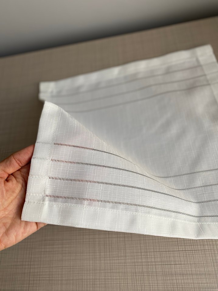 Kırık beyaz runner ve peçete takımı - Görsel 3