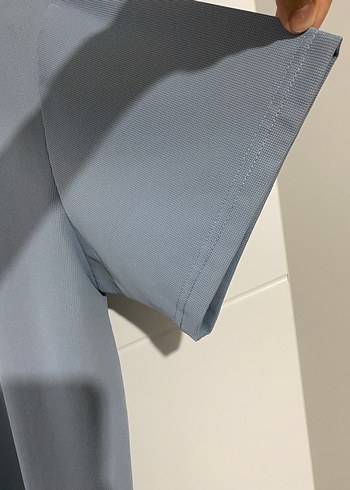 Düğmeli Gri Erkek Polo Tişört - Görsel 6