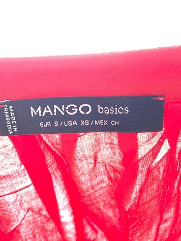 s Beden kırmızı Renk Mango Bluz %70 İndirimli.