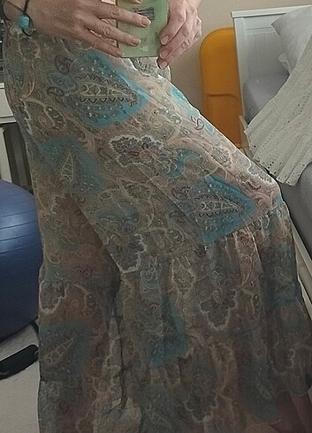 Diğer Şifon şeffaf pantolon etek