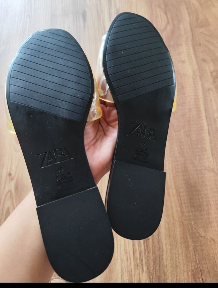 Şeffaf Bantlı Siyah Blok Topuk Terlik - Görsel 2